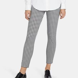 Theory Classic Skinny Pant in Black/White Gingham Women’s size 6